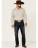 Resistol Men's Gray Sycamore Stripe Long Sleeve Button Down Western Shirt , Grey, hi-res