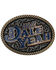 Montana Silversmiths Men's Dale Yeah Dale Brisby Belt Buckle, Silver, hi-res