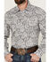 Image #3 - Wrangler Retro Men's Premium Floral Print Long Sleeve Snap Western Shirt , Black, hi-res