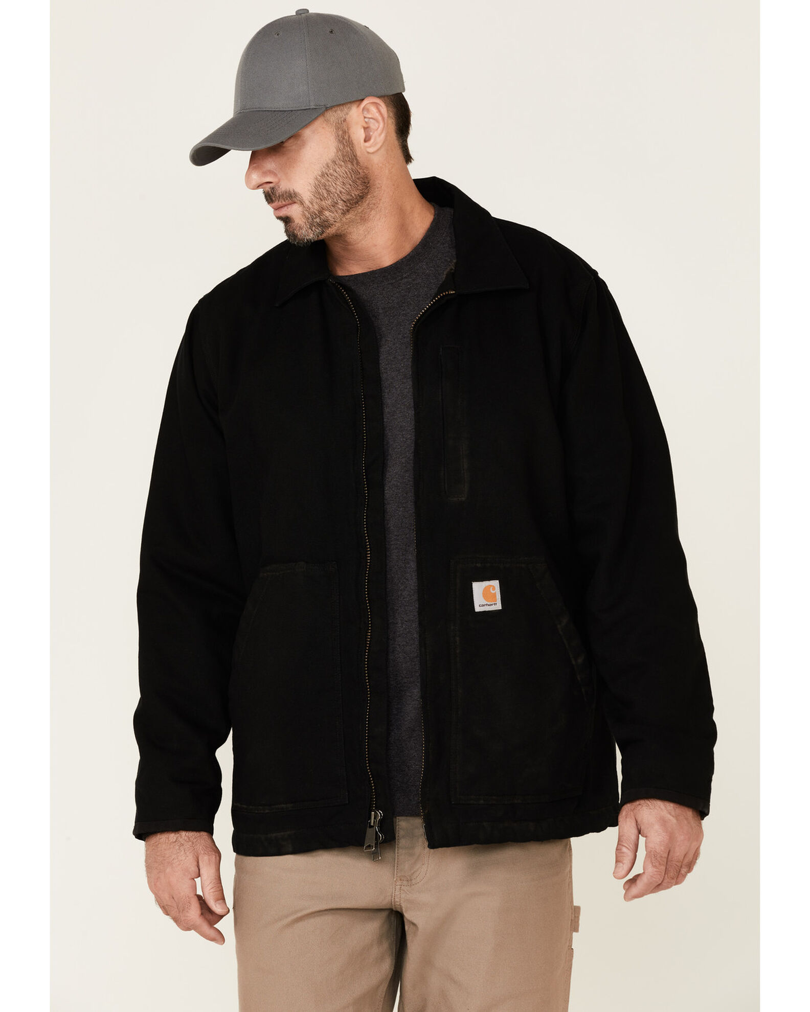 Mens carhartt sherpa lined sale jacket
