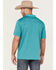 Image #4 - RANK 45® Men's Spinner Solid Short Sleeve Polo Shirt, Teal, hi-res