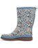 Image #3 - Western Chief Women's Bandana Print Mid Rain Boots - Round Toe, Blue, hi-res