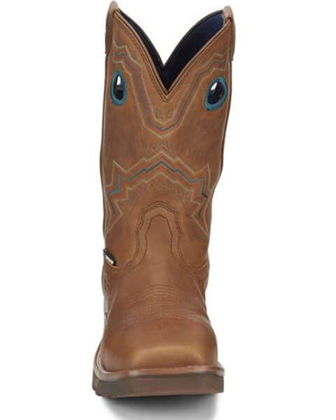 Tony Lama Women's Lumen Waterproof Western Work Boots - Composite Toe, Brown, hi-res