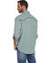 Cowboy Up Men's Vintage Wash Plaid Print Long Sleeve Snap Western Shirt, Green, hi-res