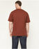 Image #4 - Hawx Men's Solid Forge Short Sleeve Work Pocket T-Shirt, Wine, hi-res