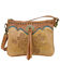 American West Women's Texas Rose Crossbody Bag, Tan, hi-res