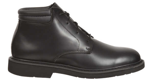 Image #2 - Rocky Men's Polishable Dress Leather Chukka Boots - Round Toe, Black, hi-res
