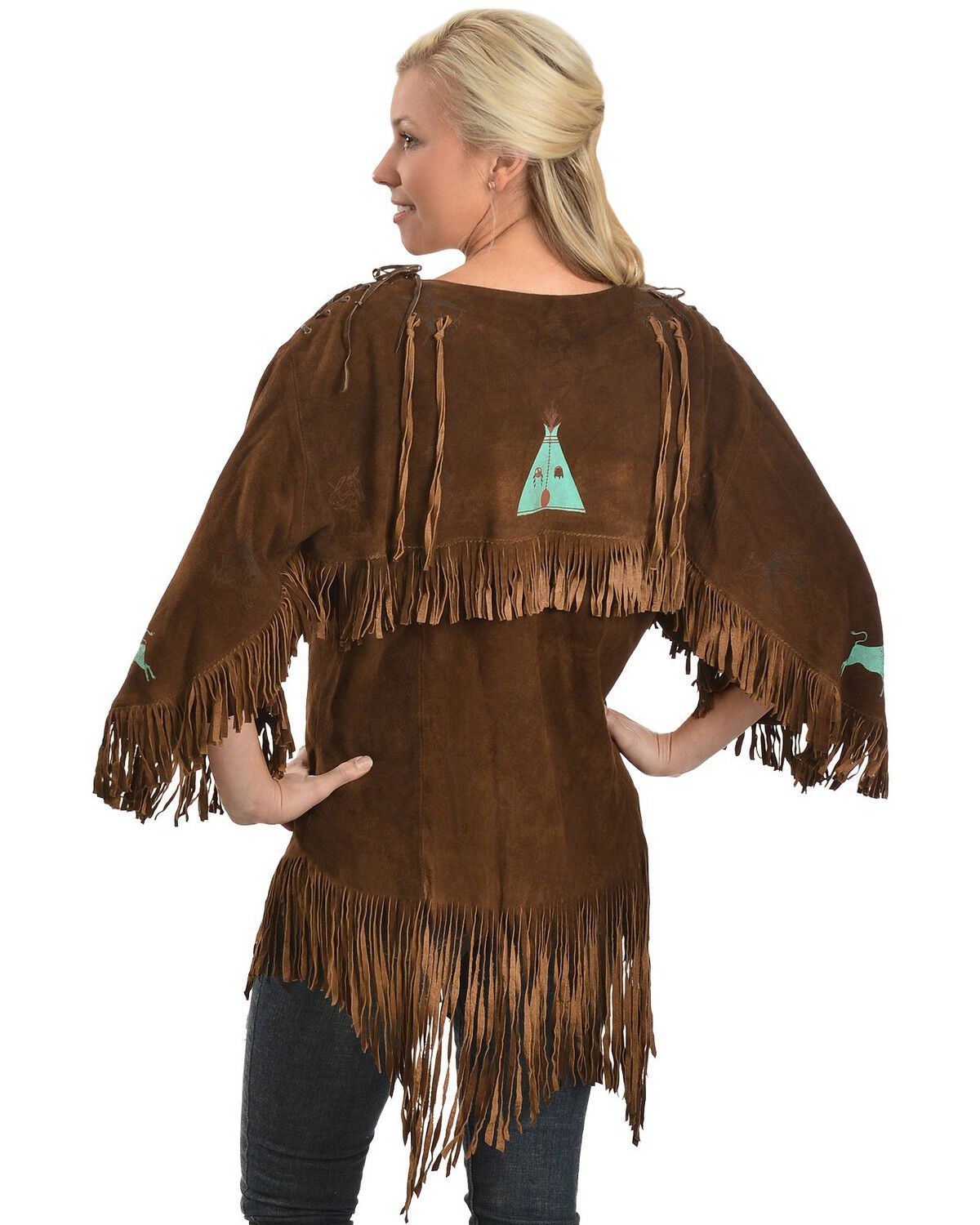Image #3 - Kobler Leather Picachu Fringe Shirt, Acorn, hi-res