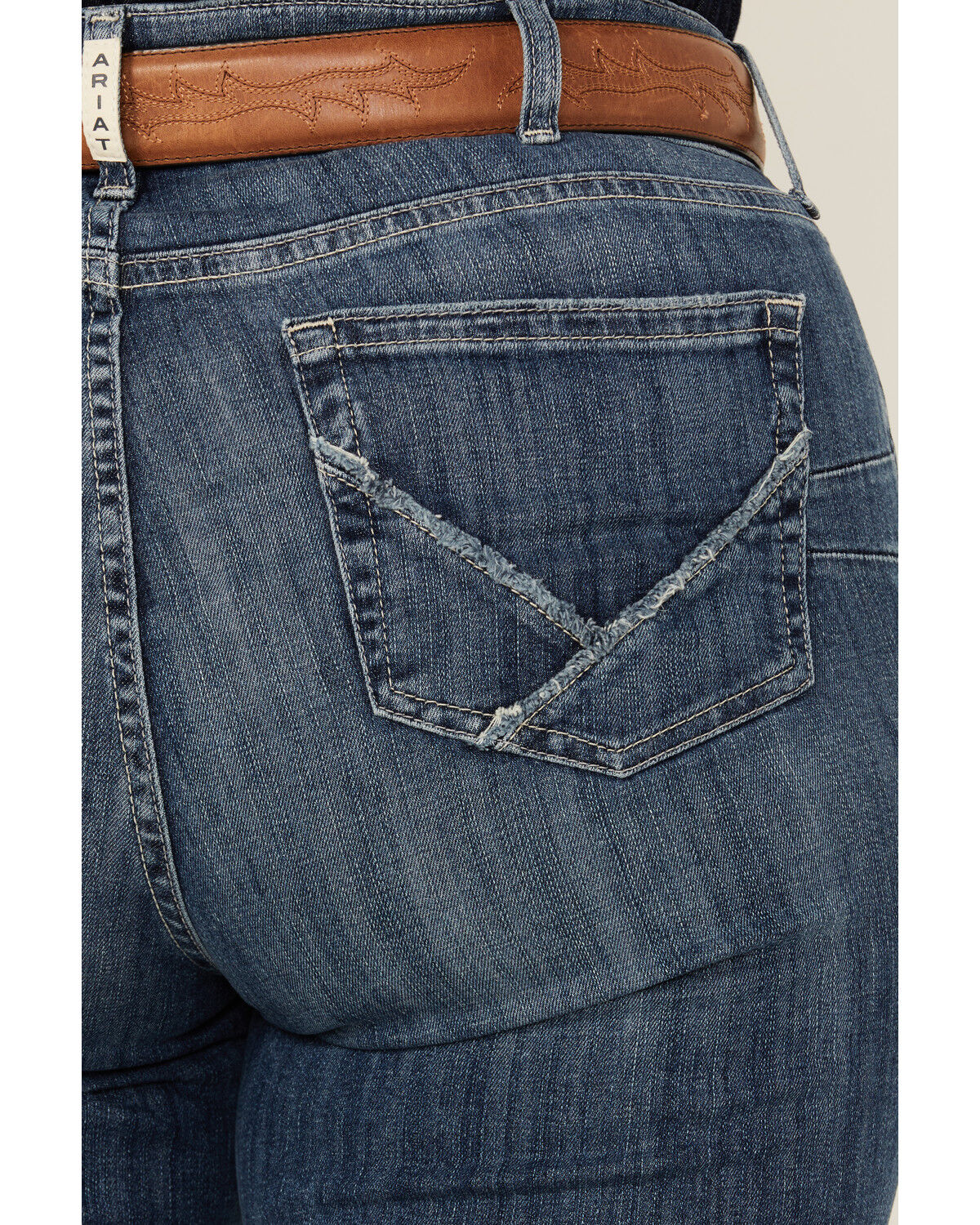 Image #4 - Ariat Women's Malaysia Dark Wash Perfect Rise Annie Stretch Bootcut Jeans - Plus, Dark Wash, hi-res