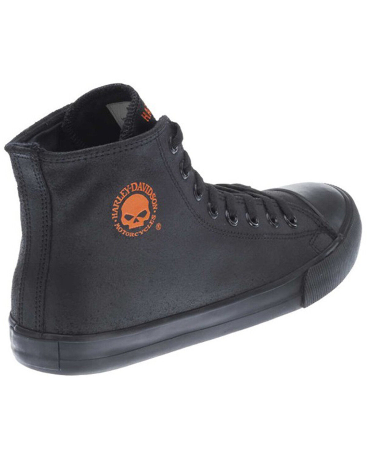 Image #2 - Harley Davidson Men's Baxter Hi-Cut Casual Sneakers, Black, hi-res