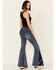 Image #2 - Grace in LA Women's 3-Layer Insert Flare Leg Jeans, , hi-res