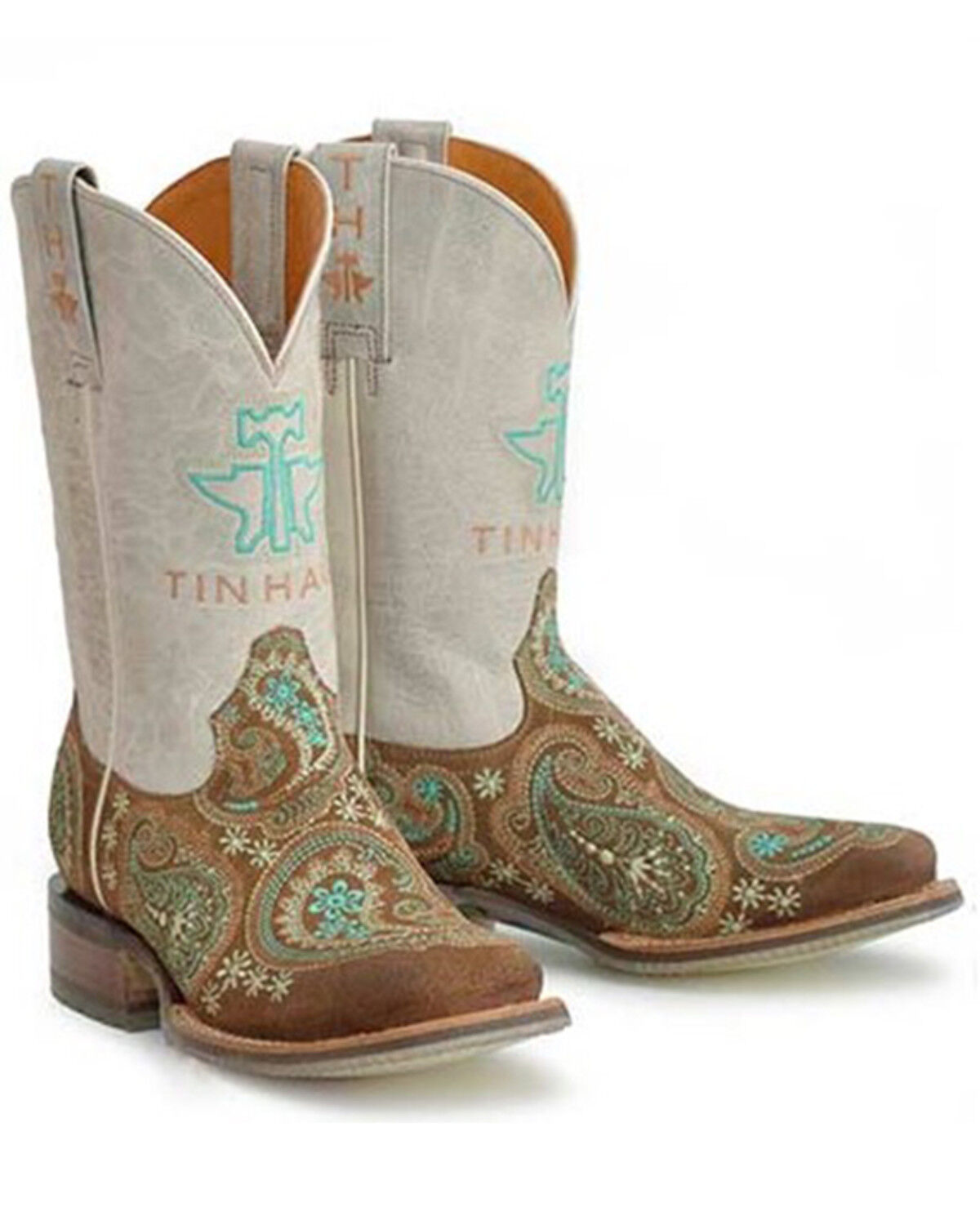 Image #1 - Tin Haul Women's Wild Rags Western Boots - Broad Square Toe, , hi-res
