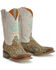 Image #1 - Tin Haul Women's Wild Rags Western Boots - Broad Square Toe, Tan, hi-res