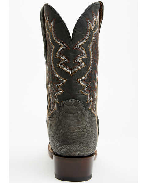 Image #5 - Dan Post Men's 11" Exotic Ostrich Leg Western Boots - Square Toe , Grey, hi-res