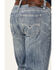 Rock & Roll Denim Men's Double Barrel Medium Wash Relaxed Bootcut Jeans , Medium Wash, hi-res