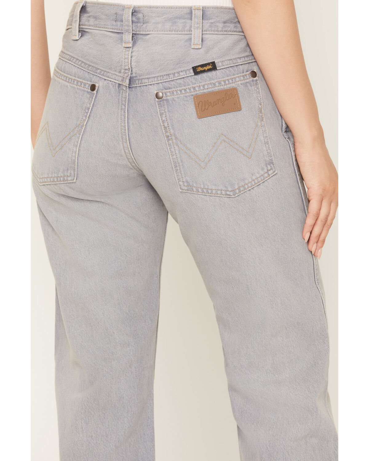Image #4 - Wrangler Women's Haute Haze Low Rise Cowboy Straight Denim Jeans, Grey, hi-res