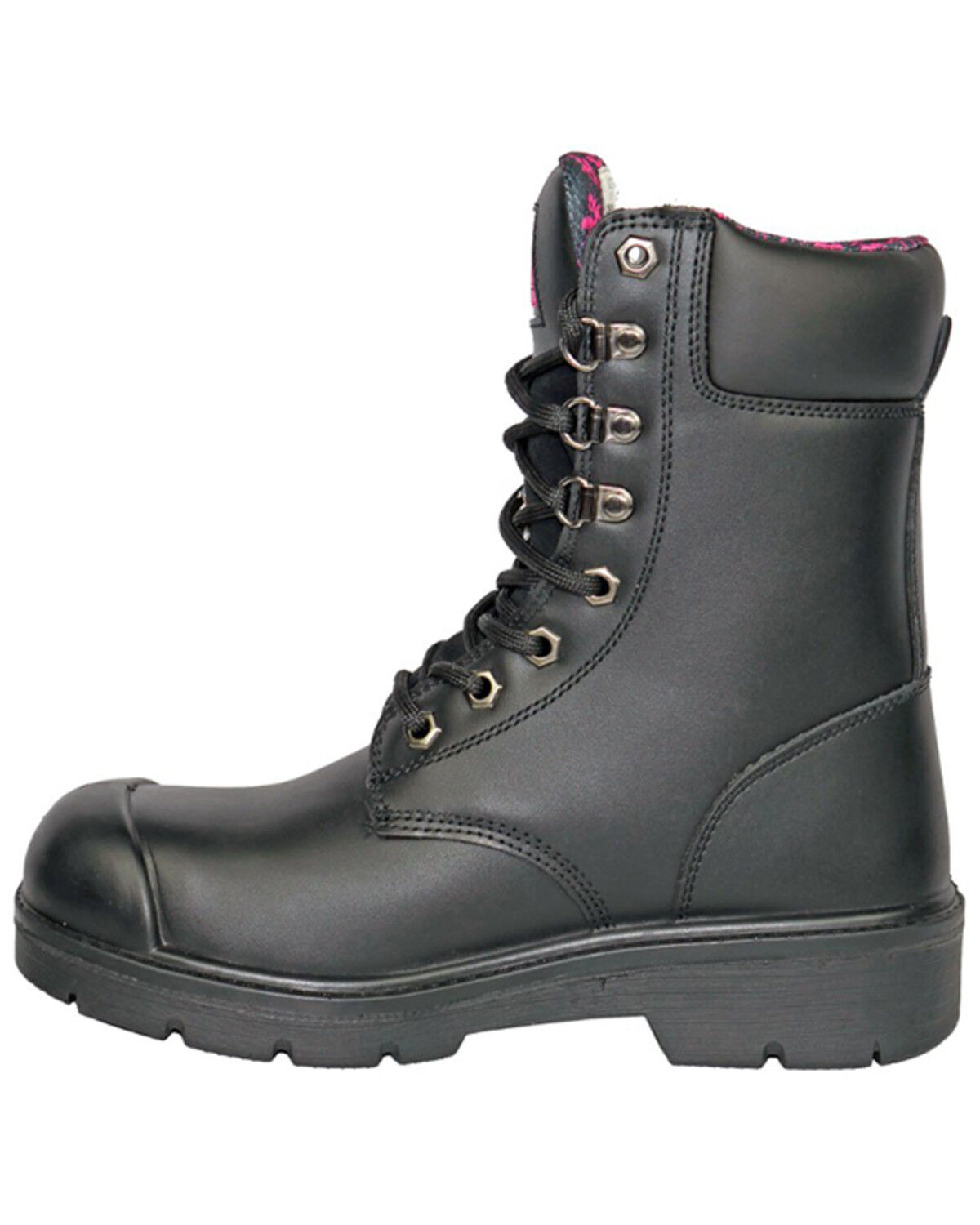 Image #3 - Moxie Trades Women's 8" Anne Waterproof Work Boots - Steel Toe, Black, hi-res