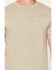 Image #3 - Carhartt Men's Relaxed Fit Lightweight Garment Dyed Short Sleeve Pocket T-Shirt, Light Grey, hi-res