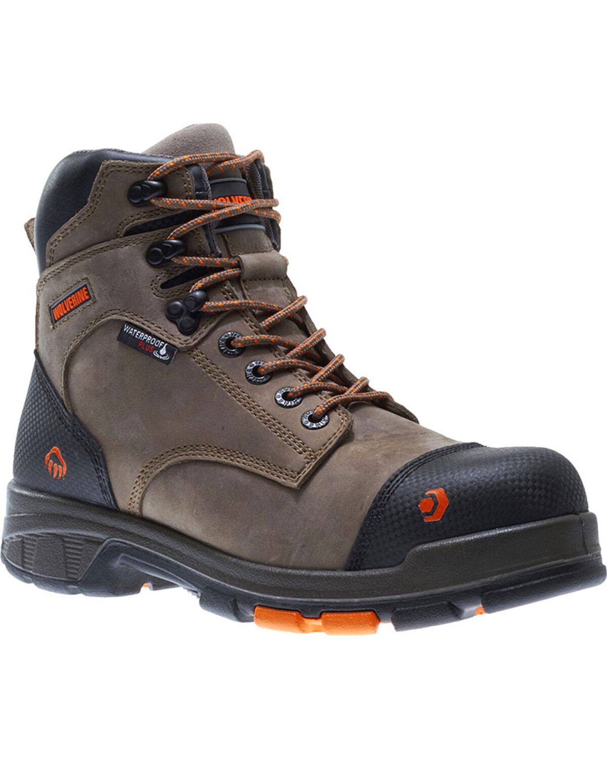 Image #1 - Wolverine Men's Blade LX Carbonmax 6" Work Boots - Composite Toe, Brown, hi-res
