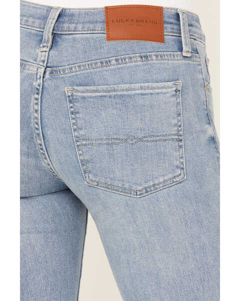 Image #4 - Lucky Brand Women's Light Wash Capsize Destruction Mid Rise Sweet Flare Jeans, Light Wash, hi-res