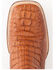 Image #6 - Ferrini Men's Dakota Exotic Crocodile Western Boots - Broad Square Toe, Cognac, hi-res
