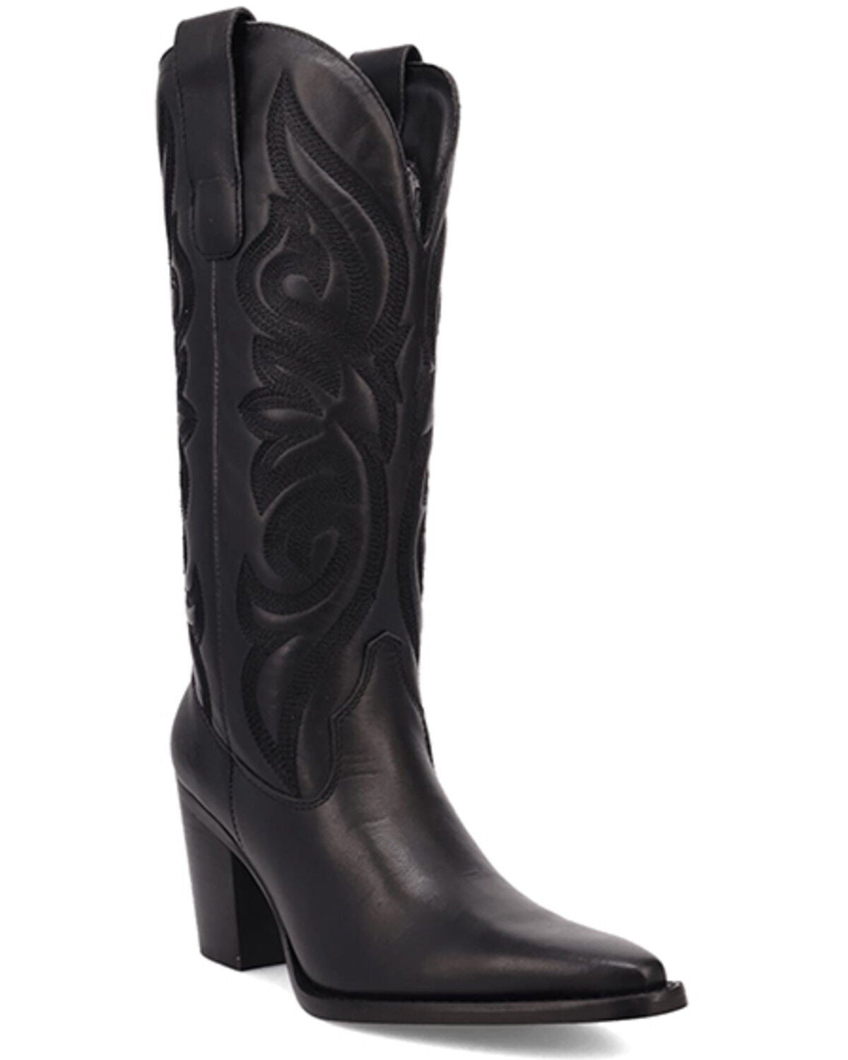 Dingo Women's Hensley Tall Western Boots - Round Toe, Black, hi-res