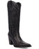 Image #1 - Dingo Women's Hensley Tall Western Boots - Round Toe, Black, hi-res