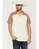 Image #4 - Sendero Provisions Men's Saloon Embroidered Short Sleeve Button-Down Western Shirt, Sand, hi-res