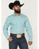 Image #1 - Gibson Trading Co Men's River Flow Medallion Print Long Sleeve Button-Down Western Shirt - Tall, Light Blue, hi-res