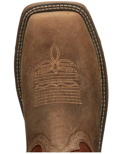Image #6 - Justin Men's Rush Western Boots - Broad Square Toe, Tan, hi-res