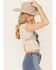 Image #2 - Affliction Women's Skull Mesh Baby Graphic Tee, White, hi-res