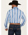 Image #4 - Wrangler Men's Checotah Southwestern Print Long Sleeve Snap Western Shirt - Tall, Blue, hi-res