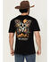 Image #1 - Riot Society Men's Boot Barn Exclusive Monarch Short Sleeve Graphic T-Shirt, Black, hi-res