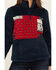 Image #3 - Outback Trading Co Women's Fleece Abigail Southwestern Henley Pullover, Red, hi-res