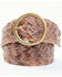 Image #1 - Bed Stu Women's Dreamweaver Woven Western Belt, Tan, hi-res