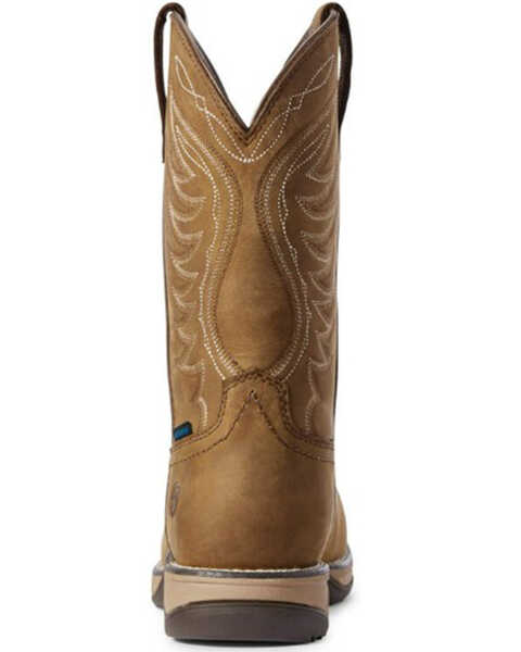 Image #3 - Ariat Women's Anthem Waterproof Western Work Boots - Composite Toe, Brown, hi-res