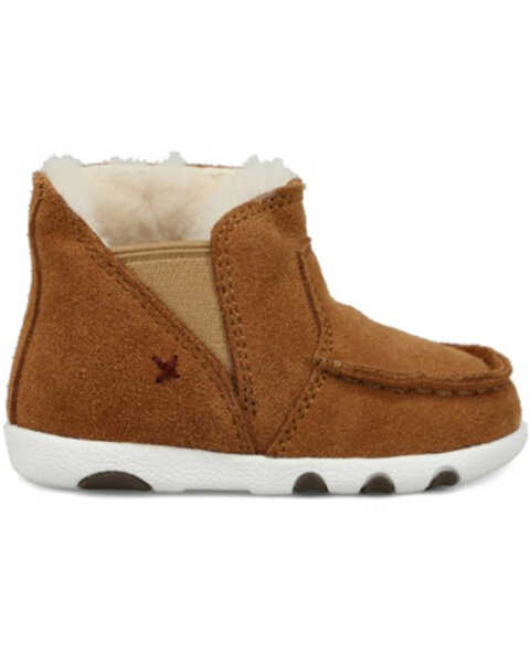 Image #2 - Twisted X Infant & Toddler Kids Shearling Lined Cukka Driving Moc , Brown, hi-res