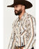 Image #2 - Rock & Roll Denim Men's Southwestern Striped Print Long Sleeve Pearl Snap Stretch Western Shirt, Tan, hi-res