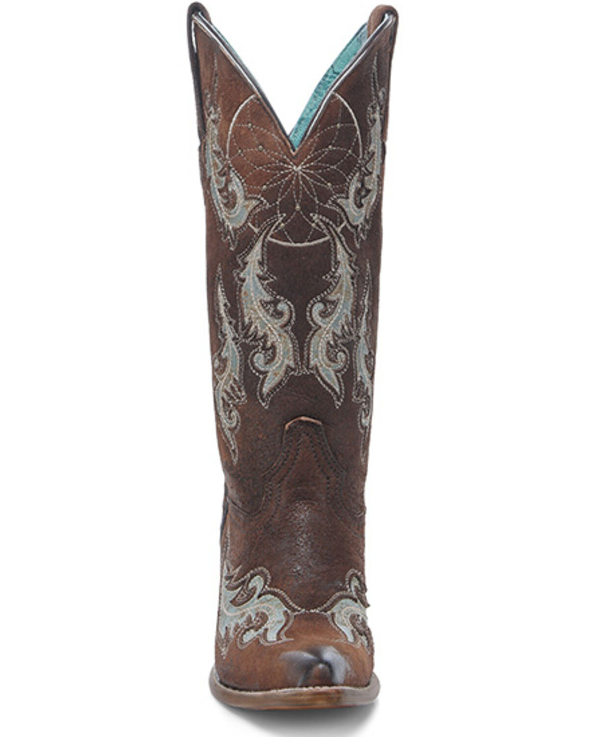 Image #3 - Corral Women's Dream Catcher Distressed Western Boots - Snip Toe, Brown, hi-res