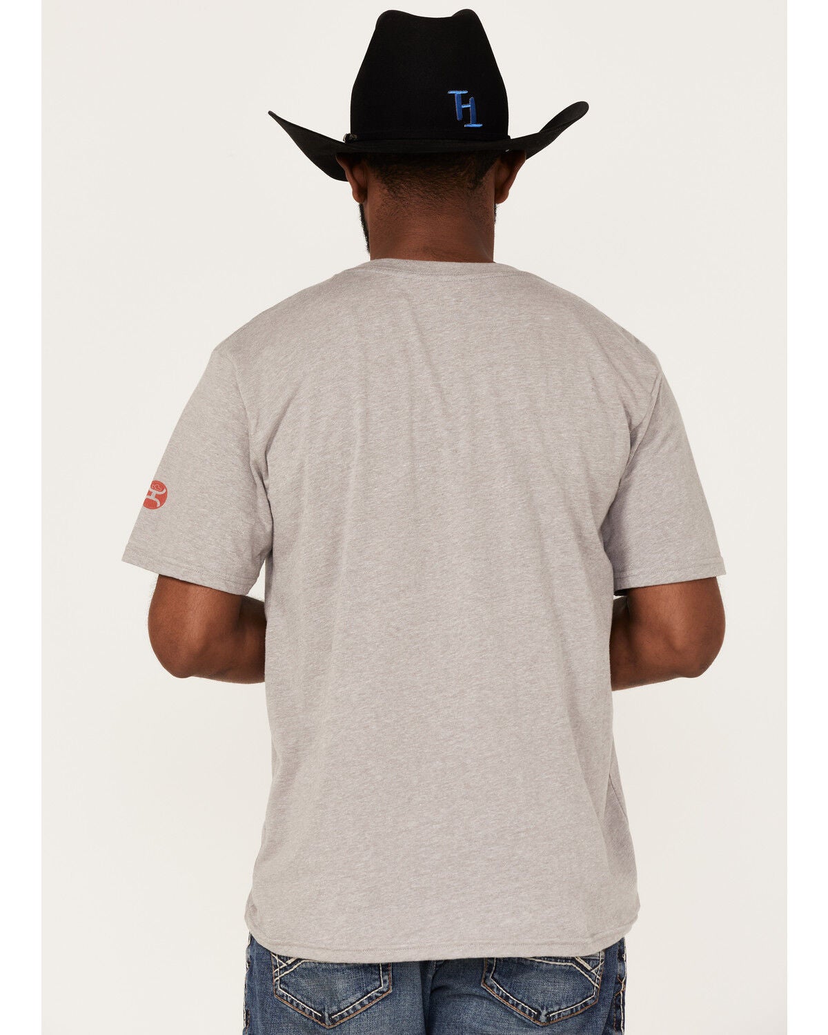 Hooey Men's Pabst Blue Ribbon Grey Short Sleeve T-Shirt HT1637GY
