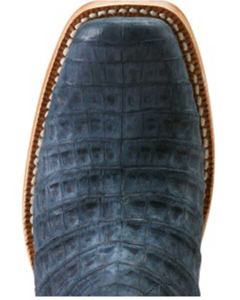 Image #4 - Ariat Women's Futurity Boon Exotic Caiman Western Boots - Square Toe, Blue, hi-res