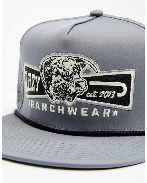 Image #2 - Lazy J Ranch Wear Men's Performance Trucker Cap , Grey, hi-res