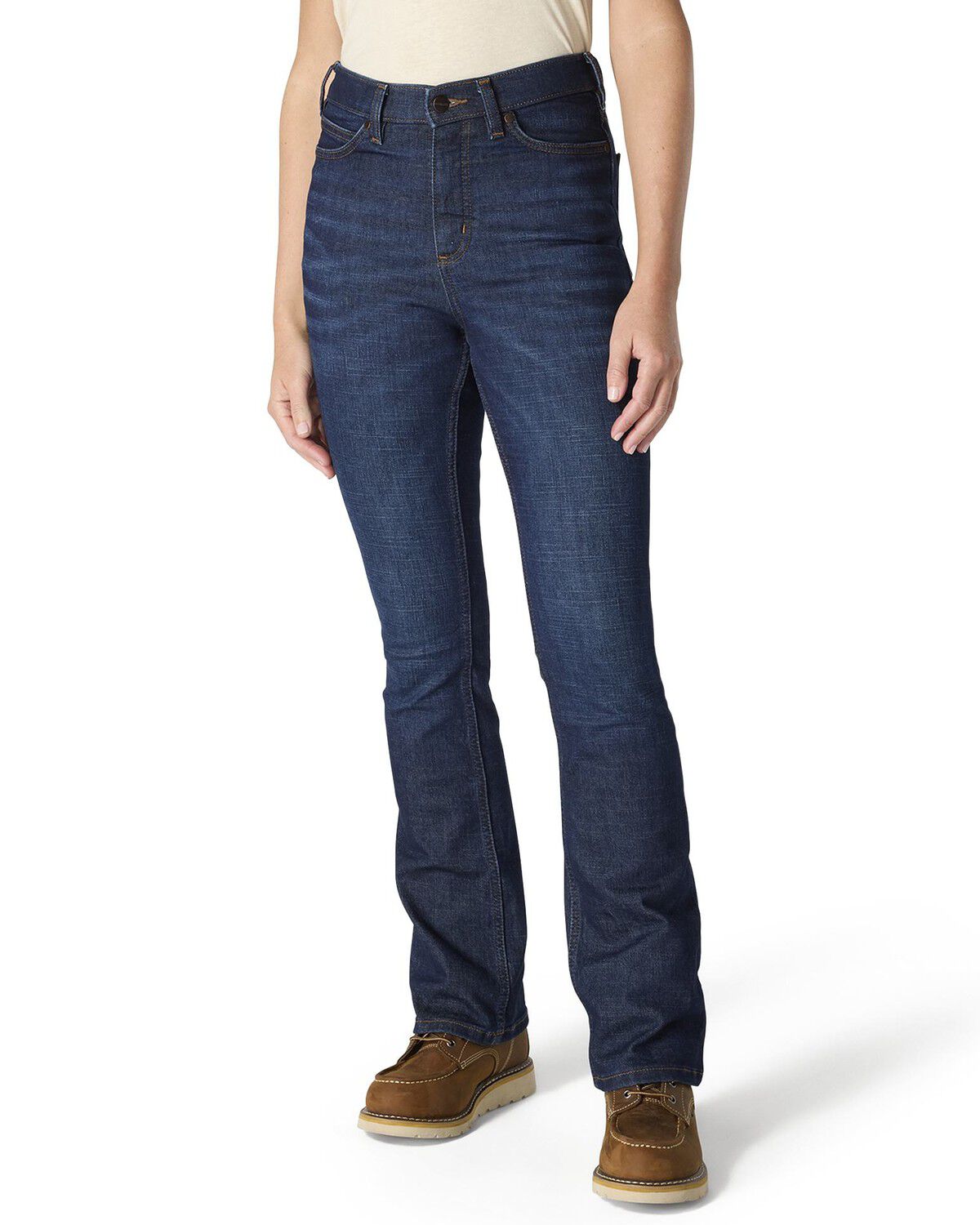 Image #1 - Carhartt Women's Tiller Stretch Denim Jeans, Dark Wash, hi-res