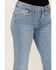 Image #2 - 7 For All Mankind Women's Light Wash Mid Rise Tailorless Bootcut Stretch Denim Jeans, Light Wash, hi-res