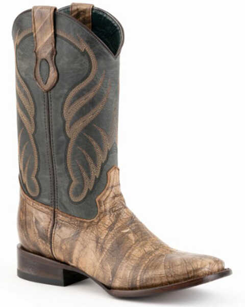 Ferrini Men's Hunter Oak Western Boots - Square Toe , Bark, hi-res