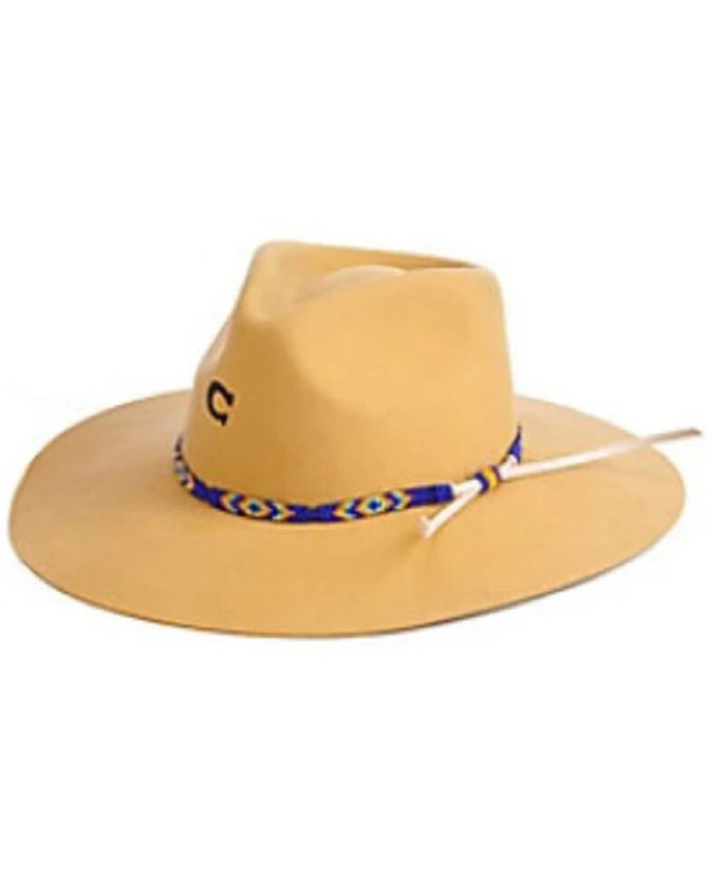 Charlie 1 Horse Women's Gypsy Mustard Southwestern Band Felt Western Hat , Mustard, hi-res
