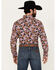 Image #4 - Ariat Men's Team Patterson Floral Print Classic Fit Embroidered Logo Long Sleeve Button-Down Western Shirt, Multi, hi-res