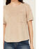 Image #3 - New In Women's Short Sleeve Pocket Tee, Taupe, hi-res