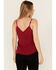 Image #4 - Idyllwind Women's Randa Lace Trim Cami, Wine, hi-res