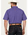 Image #4 - Ariat Men's Jameson Plaid Print Button-Down Short Sleeve Western Shirt, Dark Blue, hi-res